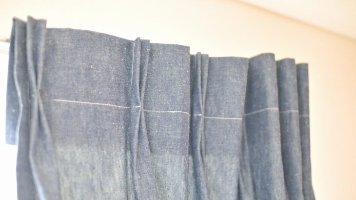 デニムでカーテンを自作した話｜簡単なやり方解説・縫わない方法も